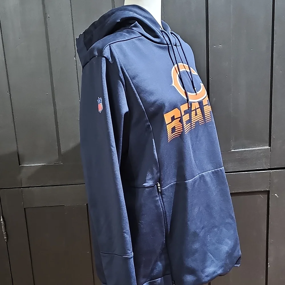 Nike Navy Pullover Hoodie with Orange Bears Logo